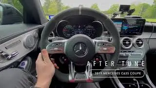 2019 Mercedes C63s Coupe Burble Before And After Tune | DME Stage 2