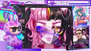 Catgirl art hours- Vtuber model making -Watch on twitch.tv/spatsula