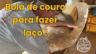 Bola de couro para fazer laço , couro de novilha