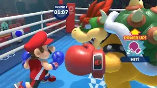 Mario VS Bowser Gameplay Mario & Sonic At The Olympic Games Tokyo 2020  Boxing Difficulty Very Hard