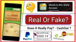 Words To Win App Real Or Fake?🤔- Words To Win Withdrawal - Words To Win Payment Proof?