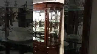 CRISTALERO DE MADERA VITRINA DE MADERA LABRADA MUEBLES FINOS ELEGANTES CL&Aacute;SICOS PROVENZALES