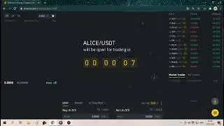 First 10 minutes of ALICE listing on binance | ALICE IEO | My neighbor Alice listing