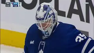 Ilya Samsonov's great glove save on Fox's shot vs Rangers (2 mar 2024)
