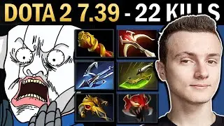 Sven Gameplay with 22 Kills and Echo Sabre - Dota 7.39