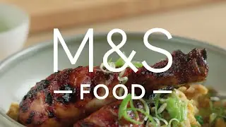Куриные голени Oakham Gold Teriyaki | Полное руководство по приготовлению курицы от Тома Керриджа | M&S FOOD