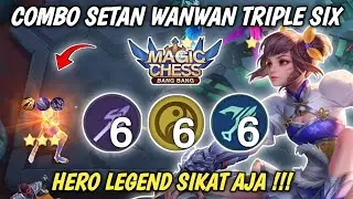 HYPER WANWAN TRIPLE SIX !!! LAWAN HERO LEGEND AMAN AJA Magic Chess Mobile Legends Bang Bang