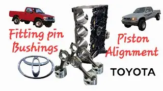 How to hone piston pin bushings and align the pistons 