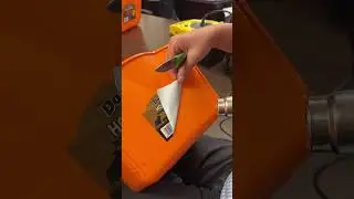 Removing sticker with a heat gun #sticker removal #remove sticker #remove adhesive