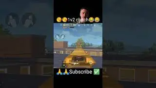 😘 1v2 clutch akm op 😎😎#shorts