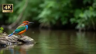 Deep Sleep Piano with Forest Rain and Gentle Birds for Stress Relief and Inner Peace