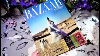 ASMR: Harper's Bazaar - Slow Page Turning - Tracing - No Talking