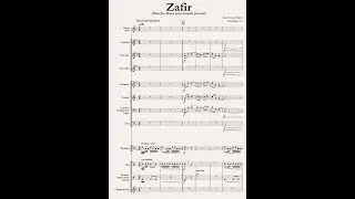 Zafir, marcha mora para banda infantil. Video-partitura.