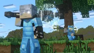 Wynncraft Warrior Vs Mage (Minecraft PVP Animation)