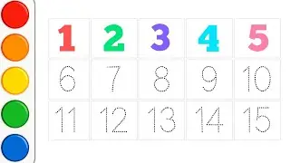 Learn to count Numbers 1 to 15 | Numbers Counting for Kids | Learn with Drish, Toddler Learning