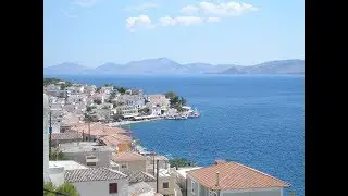 Ermioni peninsular town opposite Hydra island