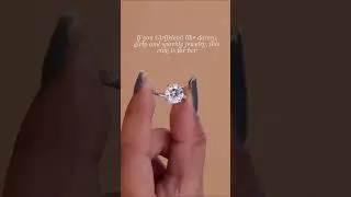 Round Cut Lab Grown Diamond Engagement Rings   #diamondring #engagementring #womensjewelry