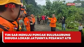 Diduga Lokasi Jatuh Pesawat ATR, Tim SAR Menuju Puncak Gunung Bulusaurung #beritasatu