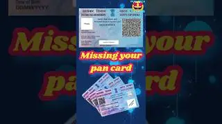 🤔How to find lost my pan card number Missing my pan card in kannada 2024✅ #pan #pancard #missing