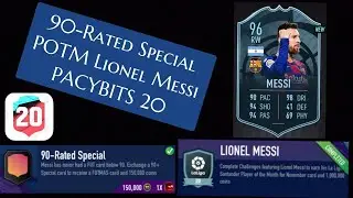 PACYBITS 20 - 90-Rated Special // POTM Lionel Messi SBC Set