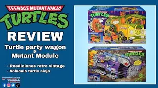 TURTLE PARTY WAGON & MUTANT MODULE / RETRO VINTAGE / REVIEW EN ESPAÑOL 