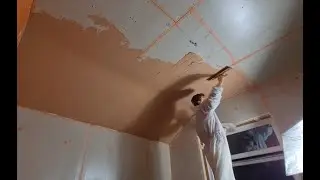 Room Restoration Part 3 - Plastering curved ceiling and walls