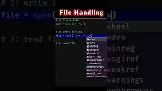 How to create, write and read file in Python 
