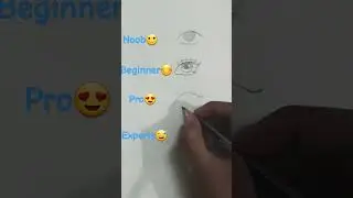 eye👁drawing || noob, beginner, pro and experts || #eyedrawing #drawing #short @yash_does_art