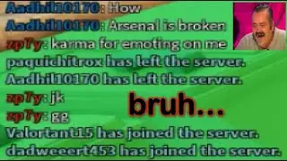 destroying a toxic player | roblox arsenal