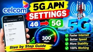 Get faster internet for Celecom 5G | celcom internet Settings