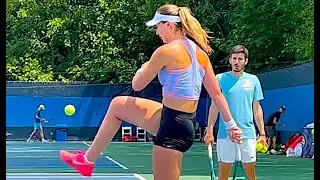 Paula Badosa Plays Soccer