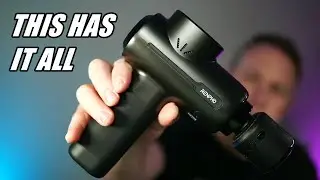 This RENPHO massage gun has all the features! Heat, cooling, dock, app