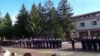 Jurăm&acirc;nt militar Scoala de pompieri 