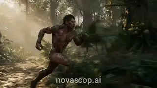 Prehistoric Hunt: The First Feast. Video made with AI. Google Veo