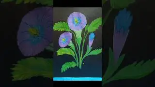 Easy flower painting ll acrylic flowers painting