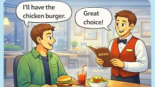 Ordering a Meal in English | Restaurant Conversation | Real-Life English