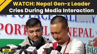 Nepal Protest: Gen-Z Leader Sudan Gurung Breaks Down Emotionally While Addressing Media In Kathmandu