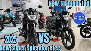 2025 Hero New Glamour Led Vs Super Splendor Xtec new 125cc|🔥Comparison |Glamour Vs super Splendor 🙏