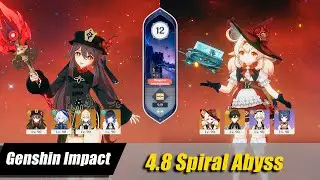 4.8 Spiral Abyss C1 Hu Tao Double Hydro C0 Klee Mono Pyro Genshin Impact