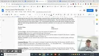 Collaborative and Inquiry Lessons