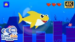 👾8 bit Baby Shark | Baby Shark Song | Little Fish Tales | #babyshark #8bit