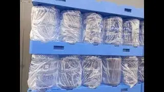 5 gallons bottled mineral water rack for water filling machine auto loading and unloading