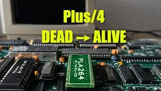 Восстановление неисправного Commodore Plus/4 | Ремонт PLA-чипов, ПЗУ и клавиатуры - Retro Rapid