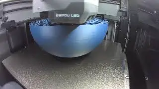 3D Printing a Decorative Sphere with a Center Hole | Bambu Lab P2S | PLA Matte Timelapse