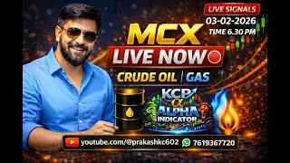 MCX Live Trading Today 🔴 | Crude Oil & Natural Gas Live Signals | KCP Alpha Indicator | 03-02-2026