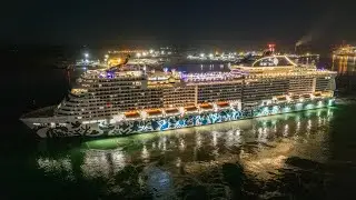 MSC Euribia departs Southampton once again 26/01/2024 #cruisescape_uk 4k #cruiseship