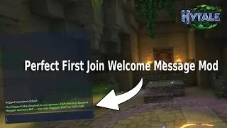 The Perfect First Join Welcome Message Mod! @Hytale  #hytale