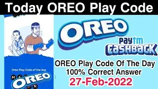 Paytm New OREO Offer | Free ₹100 Paytm Cashback | OREO Play Code Of The Day | Paytm New Offer Today