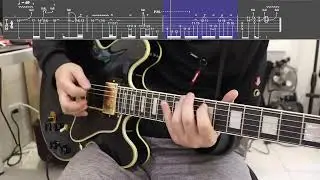 最後一頁 en 電吉他solo間奏 附譜 epiphone lucille