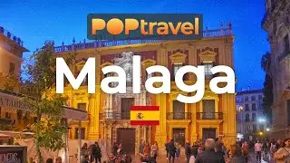 Walking in MALAGA / Spain 🇪🇸- Evening Tour in the Old Town - 4K 60fps (UHD)